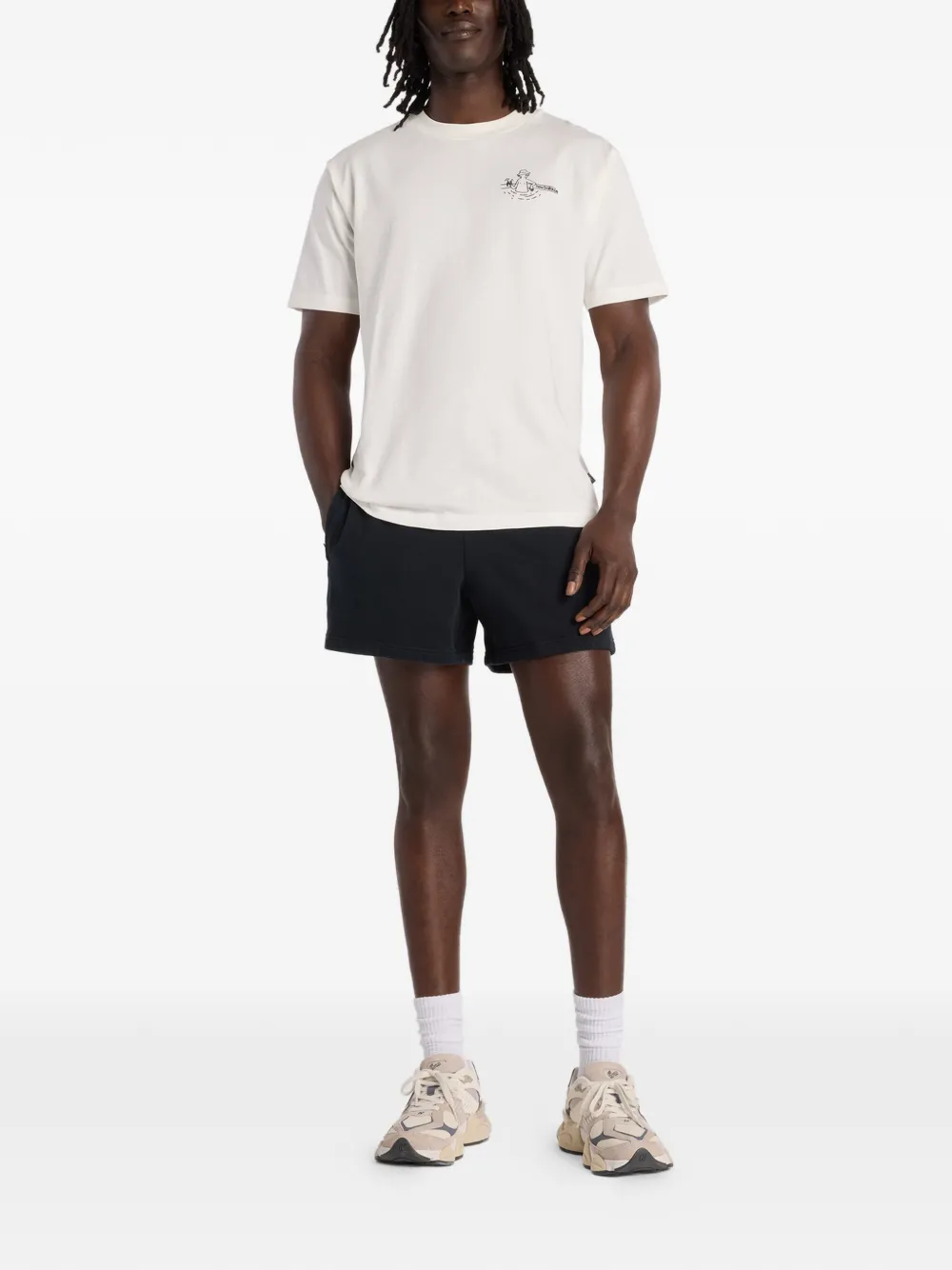 New Balance Fountain T-shirt met print Wit