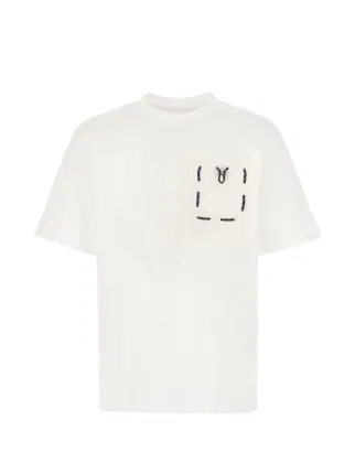 FENDI ホワイト Tシャツ ポケット付き FENDI ジップポケット Tシャツ | ホワイト | FARFETCH JP
