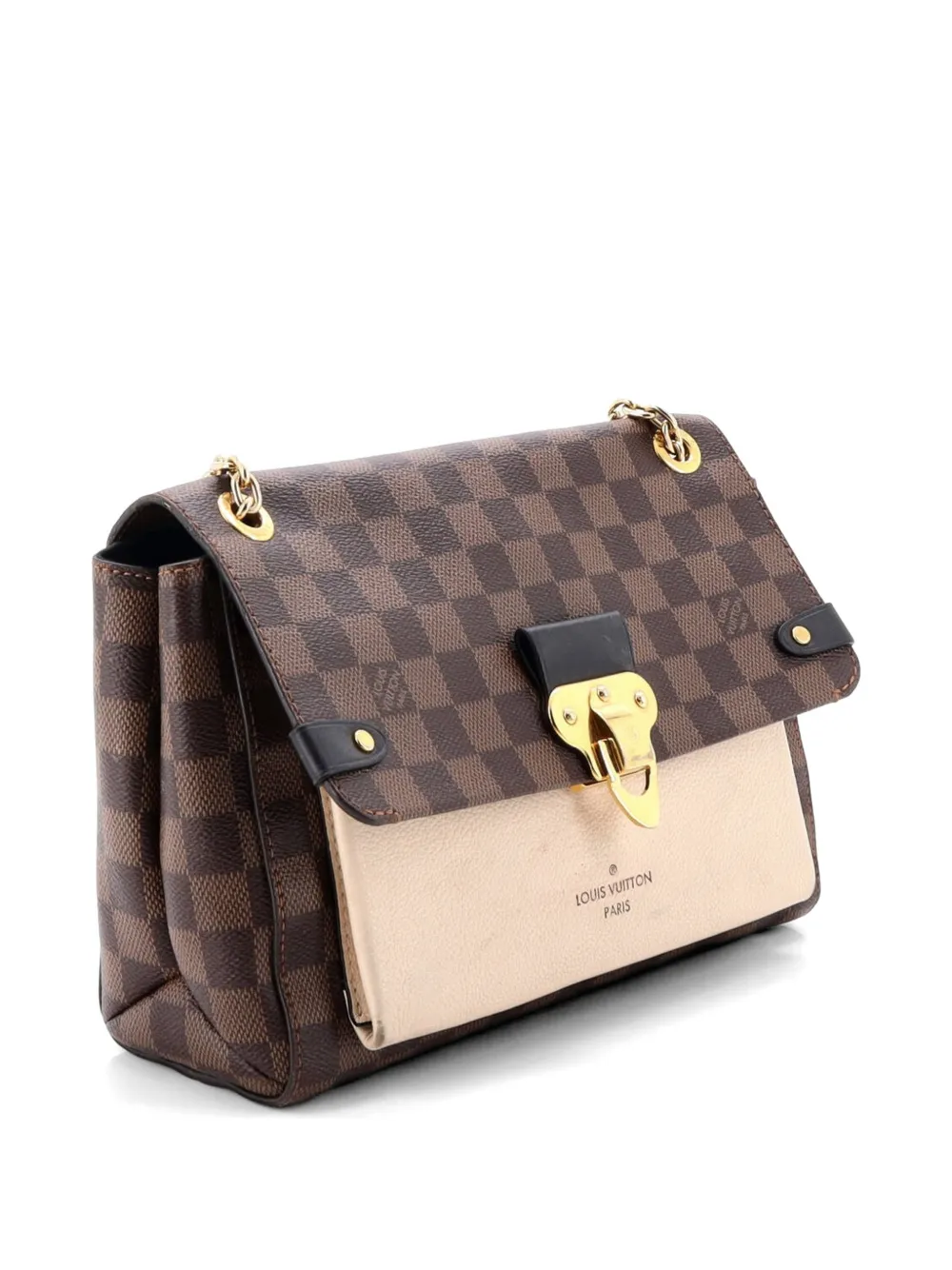 Vavin Handbag Damier With Leather Pm Crossbody Bag