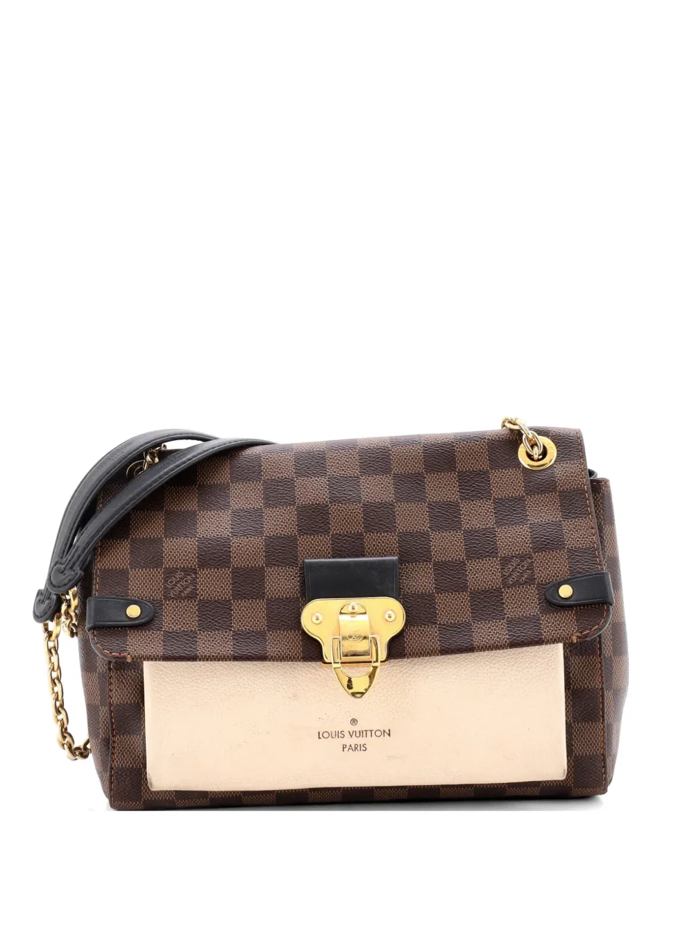 Louis Vuitton Pre-Owned Vavin Handbag Damier with Leather PM crossbody bag - Marrone