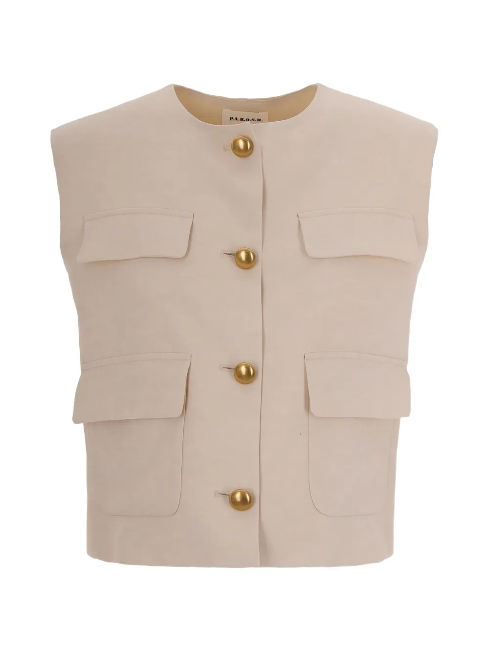 P.A.R.O.S.H. buttoned pocket waistcoat - Toni neutri