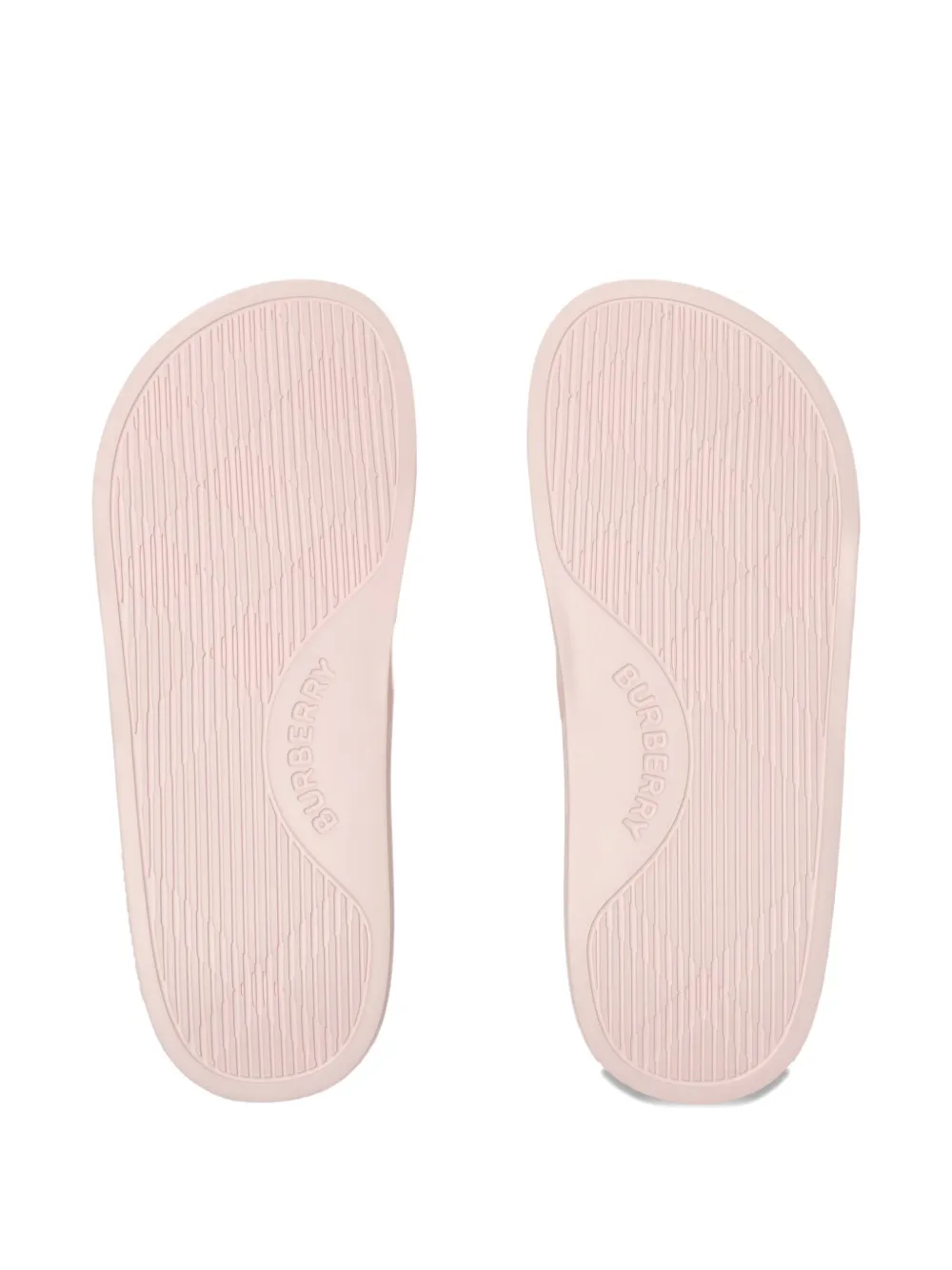 Burberry Kids Knight Stamp slippers Roze