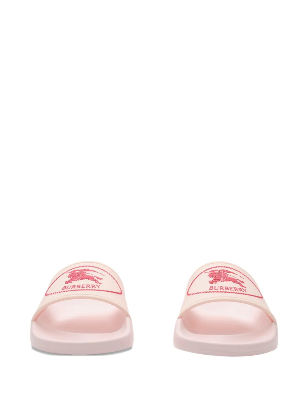 Burberry Kids Knight Stamp slippers Roze