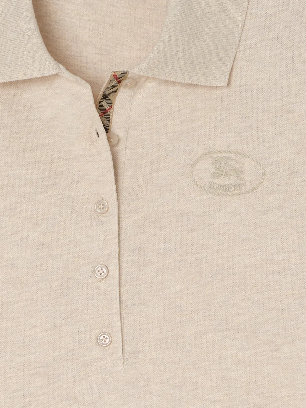  Burberry Cotton Polo Shirt - Neutrals 