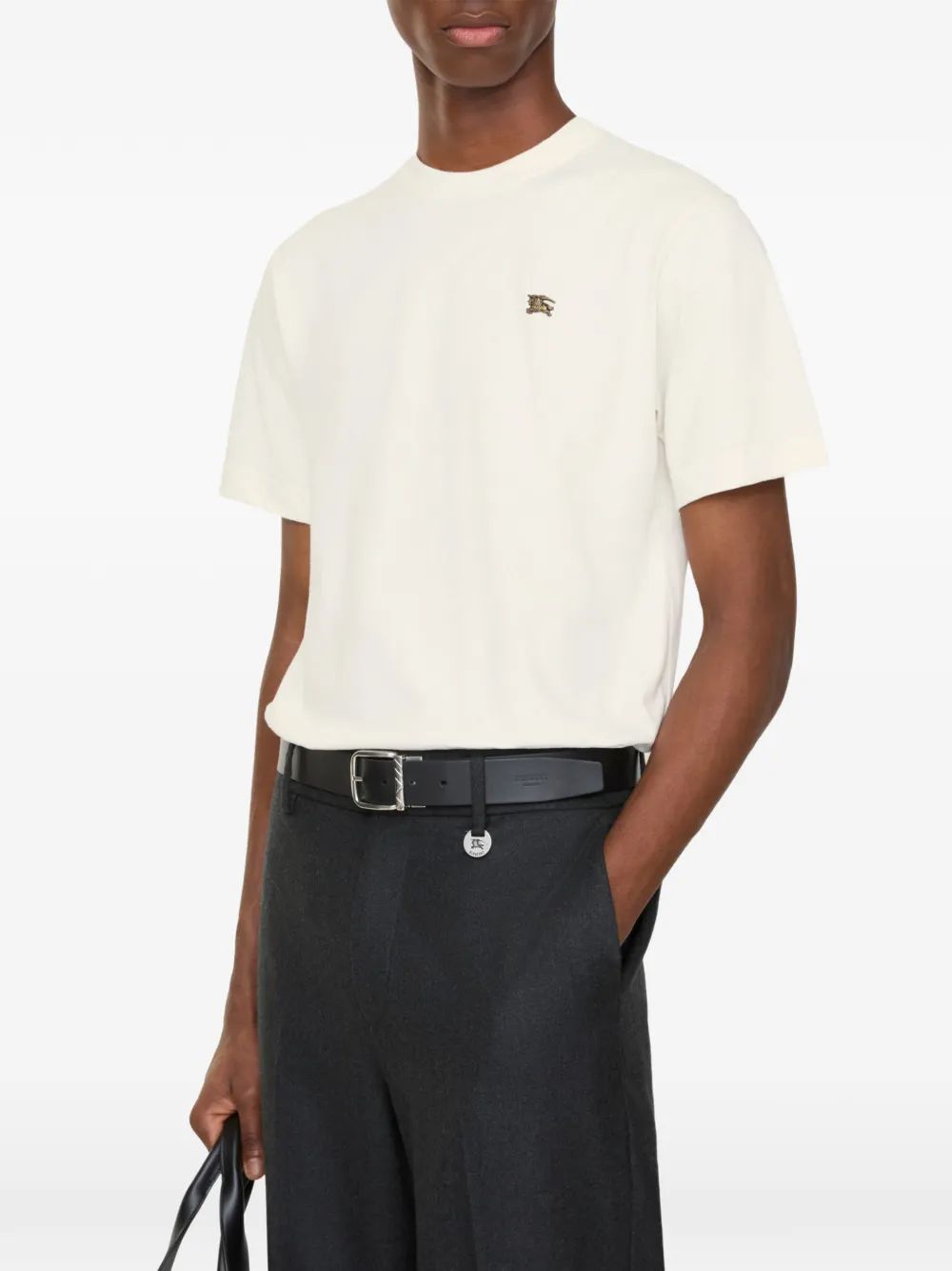 Burberry Metal Knight katoenen T-shirt Beige