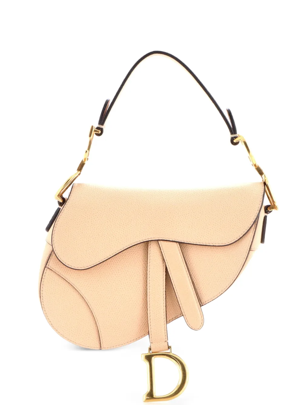 Christian Dior Pre-Owned Borsa a spalla Saddle mini in pelle - Toni neutri