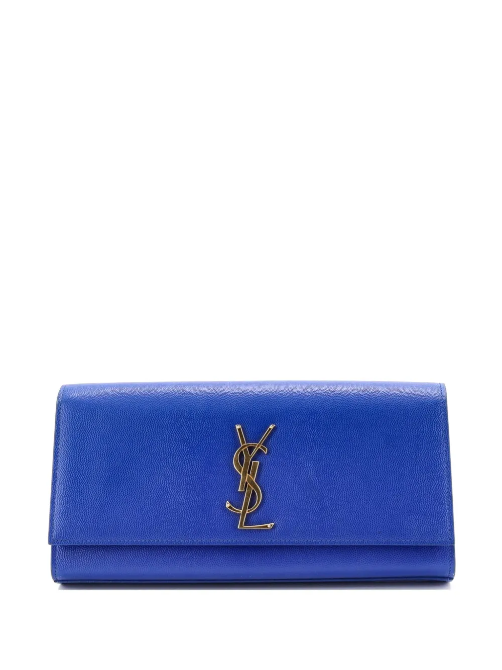 Saint Laurent Pre-Owned Classic Monogram Leather Long clutch bag - Blu