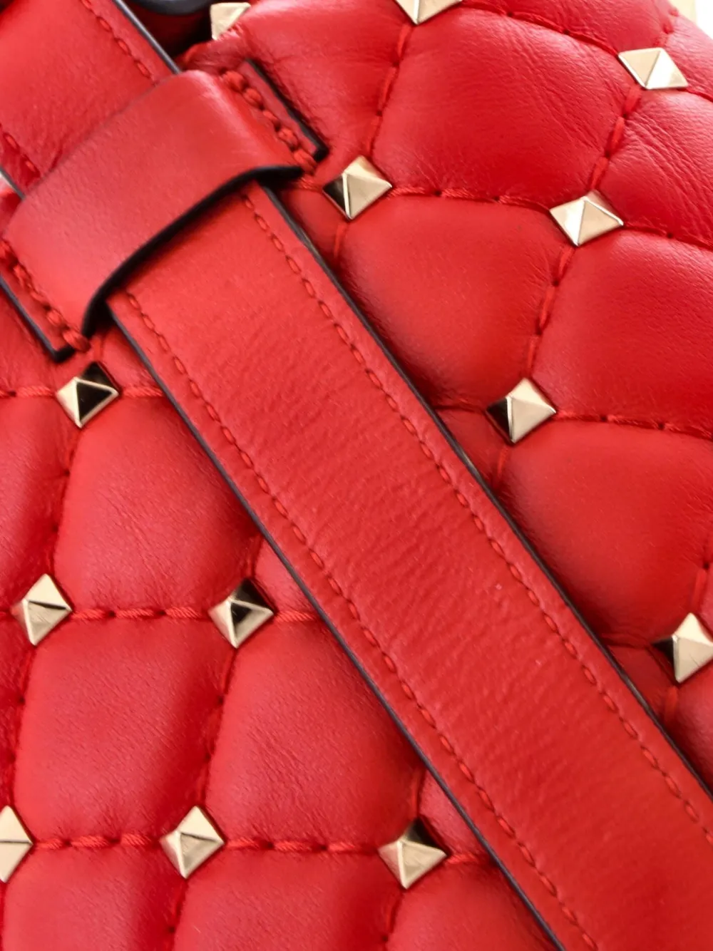 Rockstud Spike Turnlock Quilted Leather Belt Bag