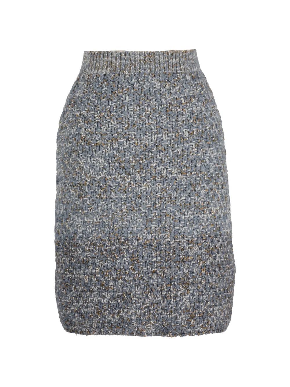 M Missoni Vintage knitted midi skirt - Blu