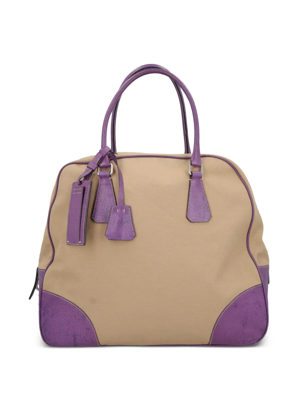 Prada Pre-Owned canvas bowler bag - Toni neutri