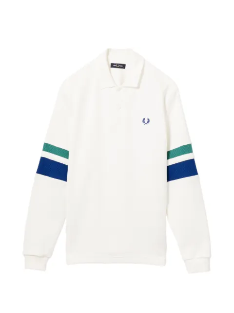 Fred Perry playera tipo polo manga larga con logo bordado