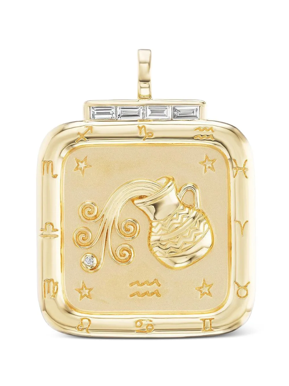 Sorellina diamond aquarius-zodiac pendant - Oro