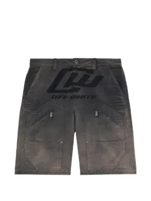 Rick Owens DRKSHDW ダメージ デニムショーツ | グレー | FARFETCH JP