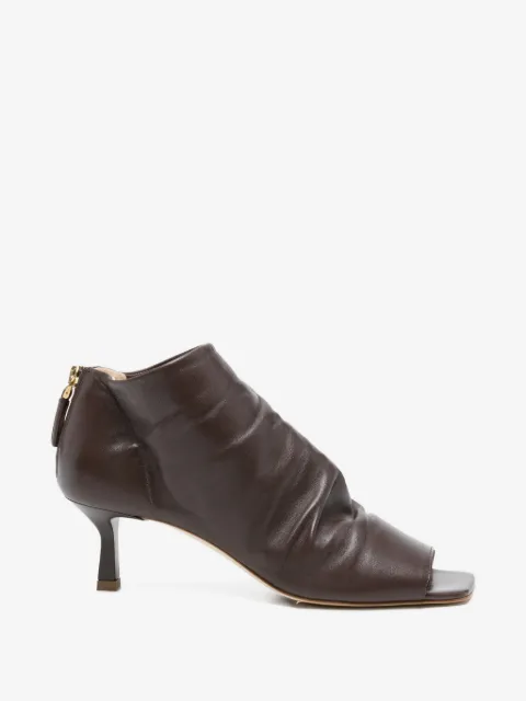 The Seller square open-toe boots