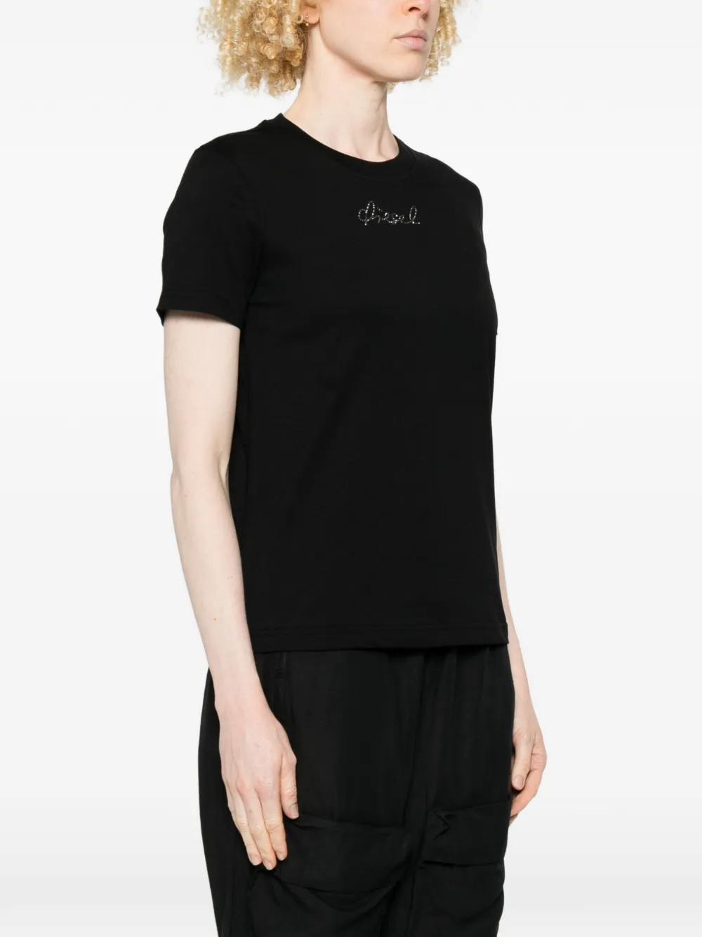 Diesel T-shirt met logo Zwart