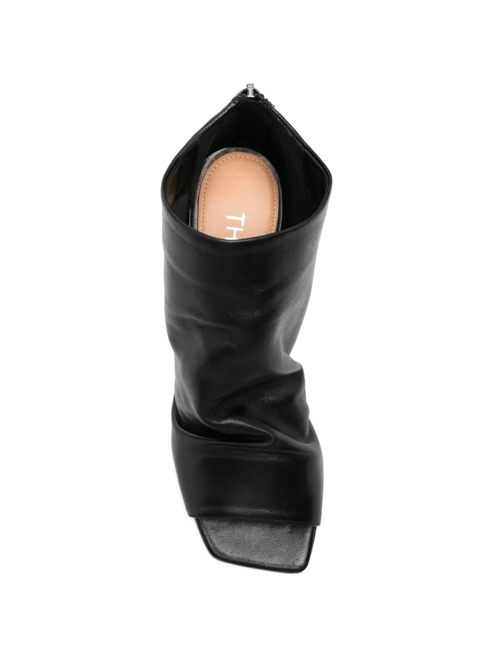 The Seller Laarzen met vierkante open neus Zwart