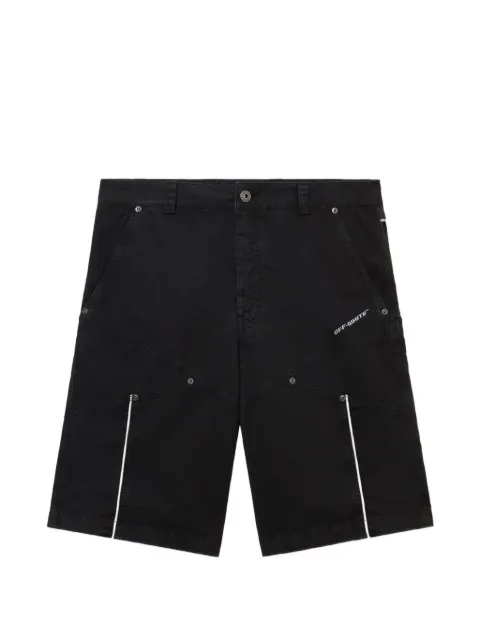Off-White logo-print panelled shorts