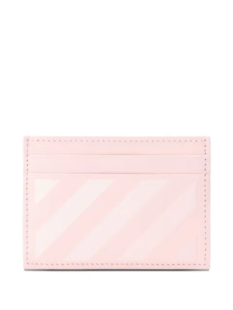 Off-White diagonal-stripes card case