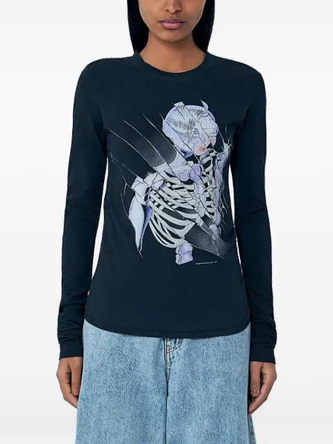 OUR LEGACY Strain Slim print long-sleeve T-shirt