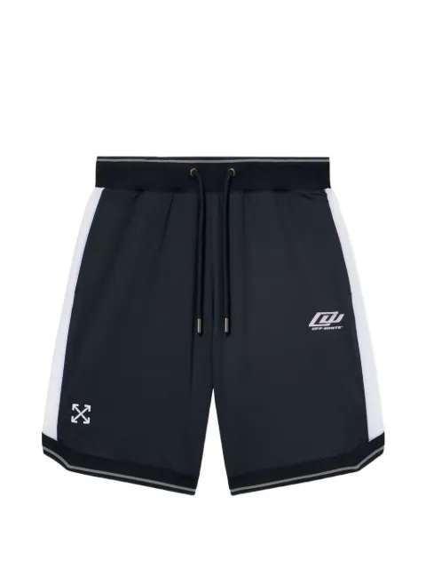 Off-White shorts deportivos con logo bordado