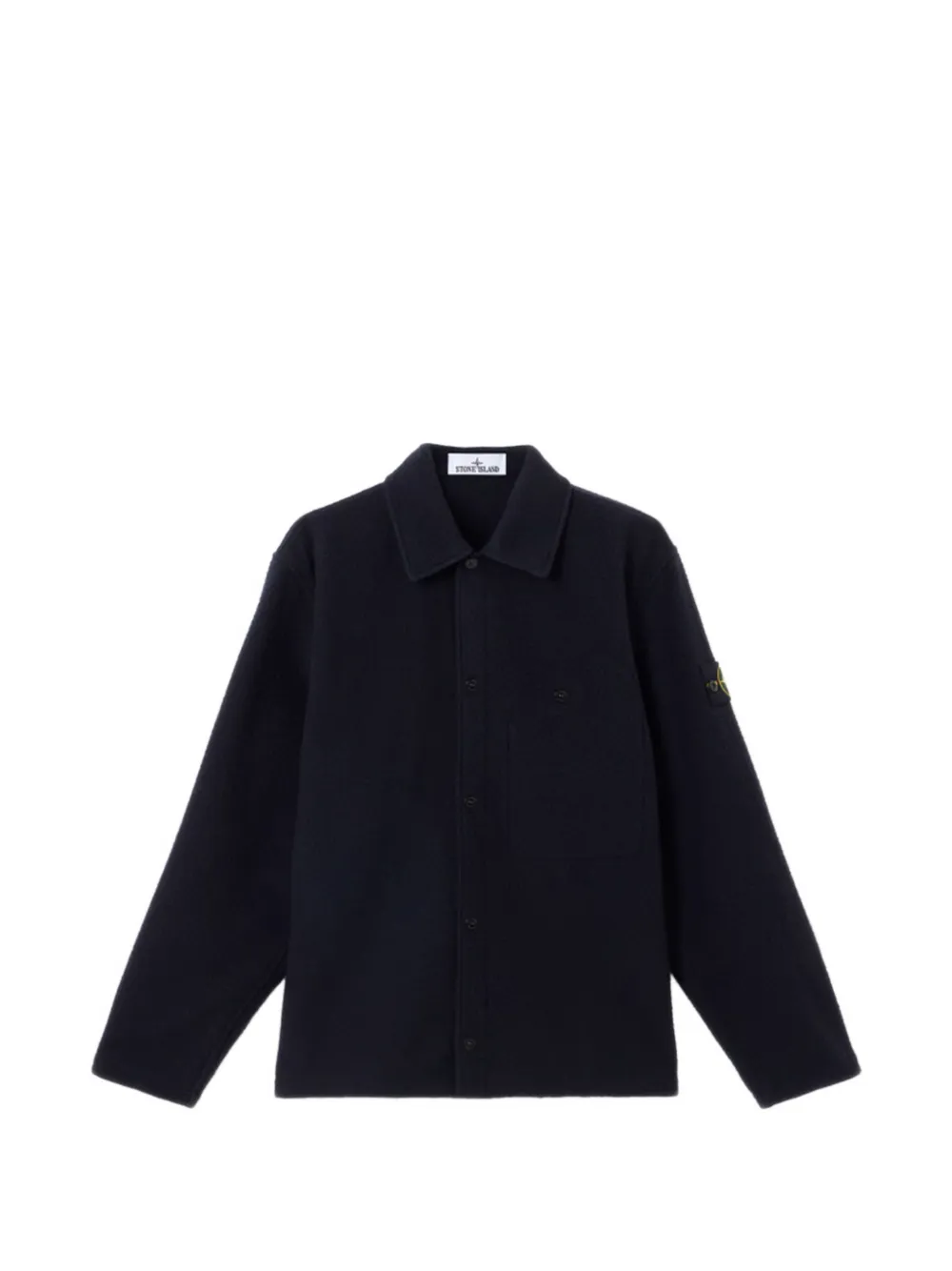 Stone Island classic-collar shirt jacket - Blu