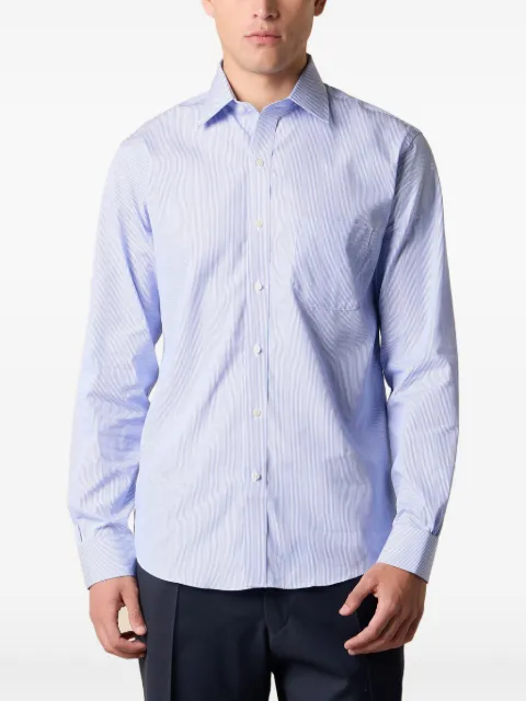 Brooks Brothers camisa a rayas con bolsillo en el pecho