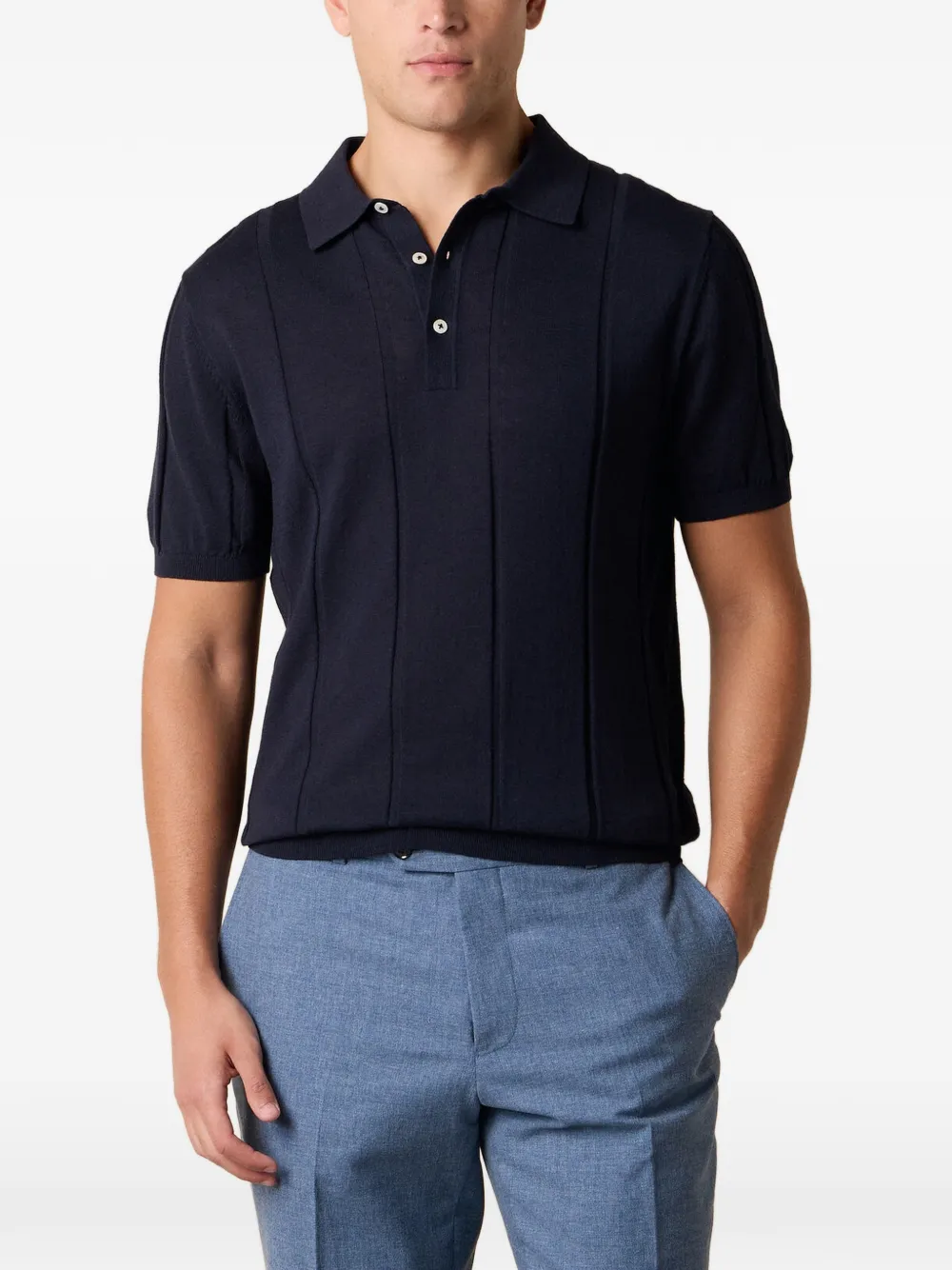 Brooks Brothers Polo a coste - Blu