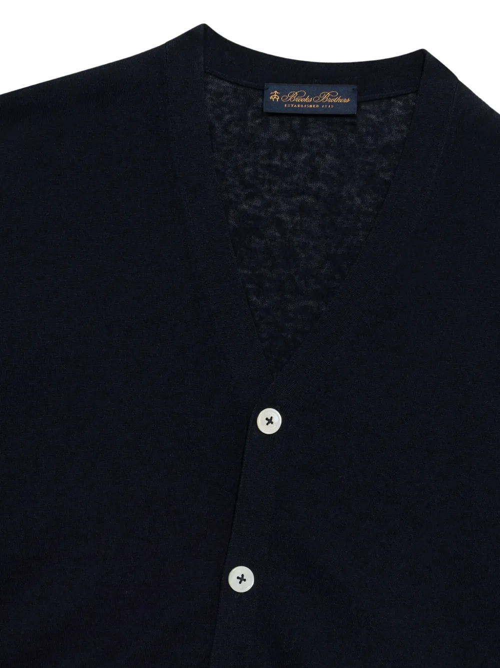 Brooks Brothers Geribbeld vest Blauw
