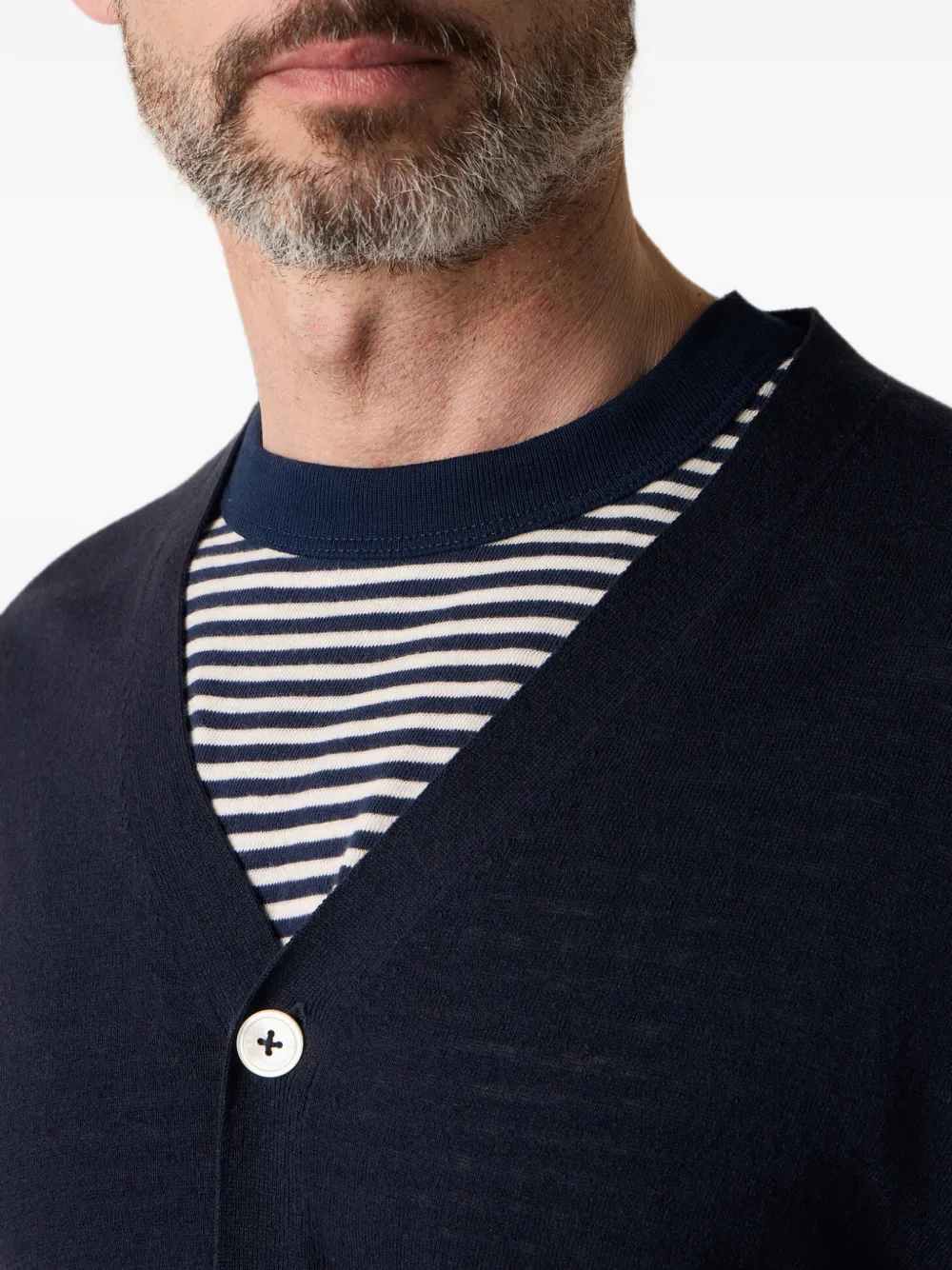 Brooks Brothers Geribbeld vest Blauw