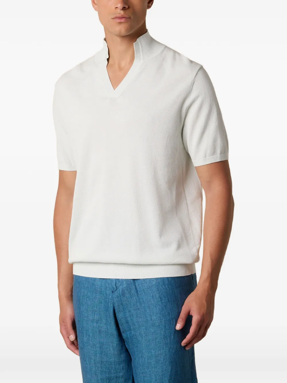 Brooks Brothers open-collar T-shirt - Verde