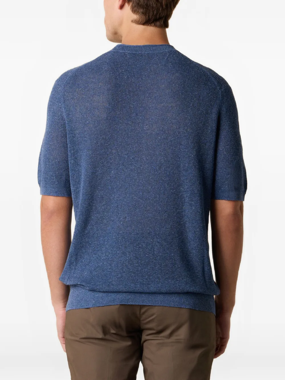Brooks Brothers Gebreid T-shirt Blauw