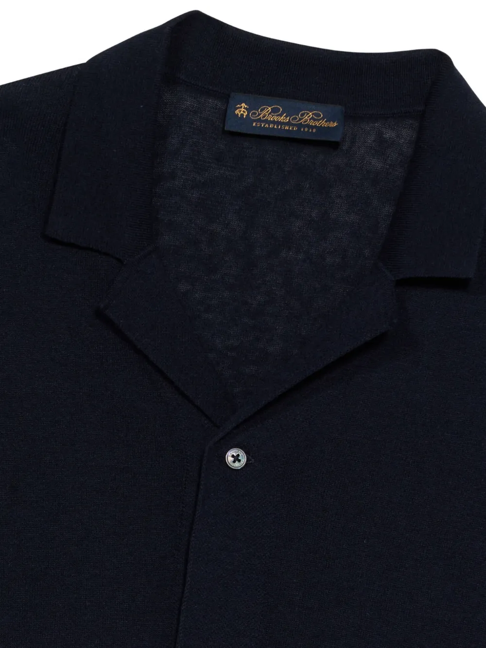 Brooks Brothers Geribbeld overhemd Blauw