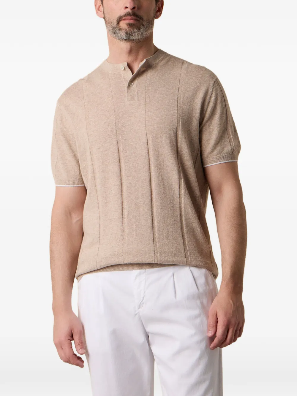 Brooks Brothers T-shirt a coste - Toni neutri