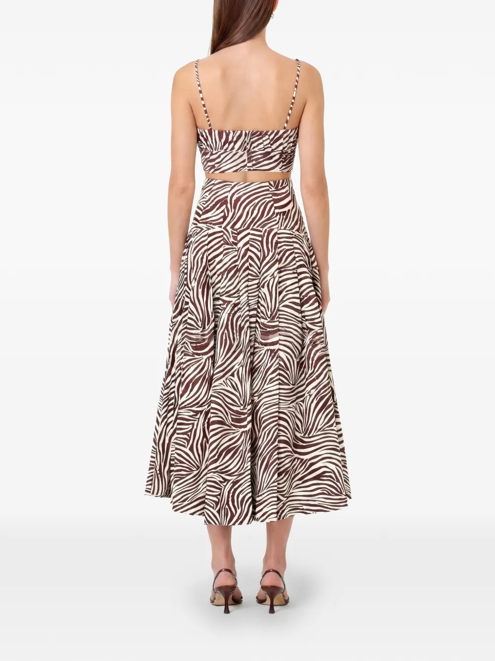 Nicholas Yulia top met print Bruin
