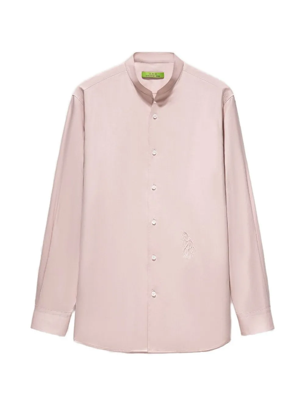 Shanghai Tang horse-embroidered shirt - Rosa