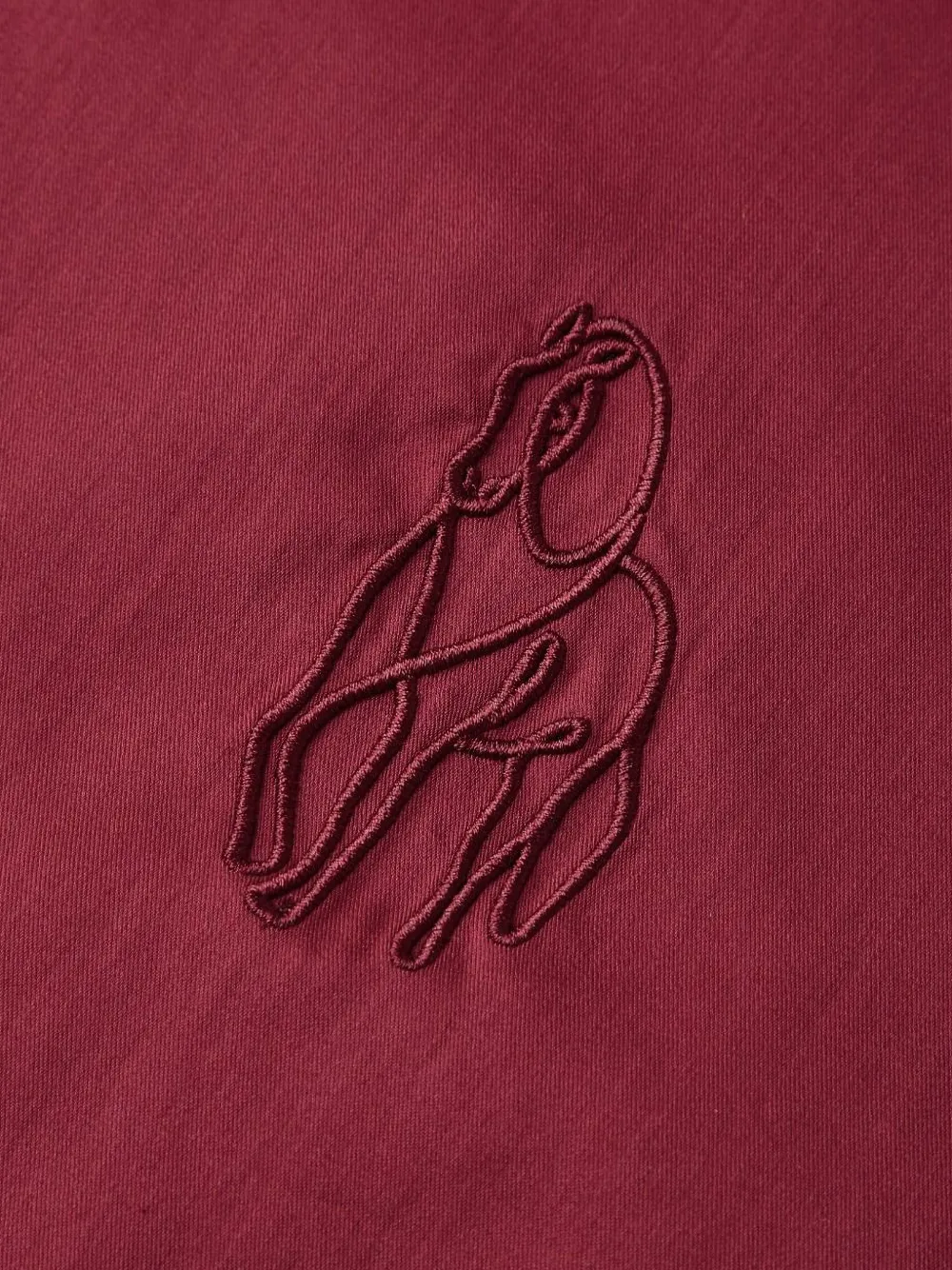 Horse-Embroidered Shirt