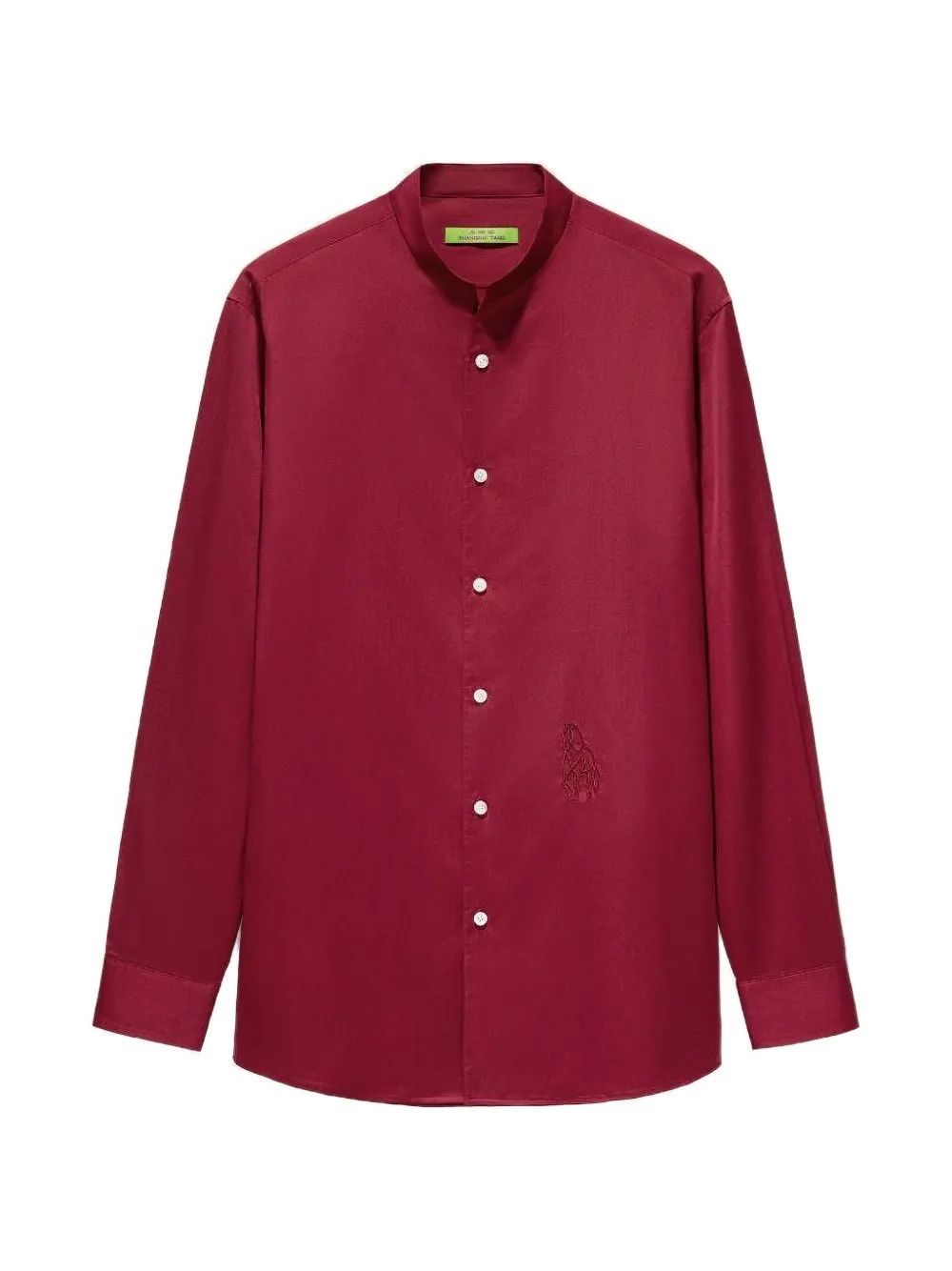 Shanghai Tang horse-embroidered shirt - Rosso