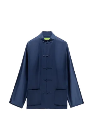 Shanghai Tang Reversible Floral Jacket | Blue | FARFETCH ID