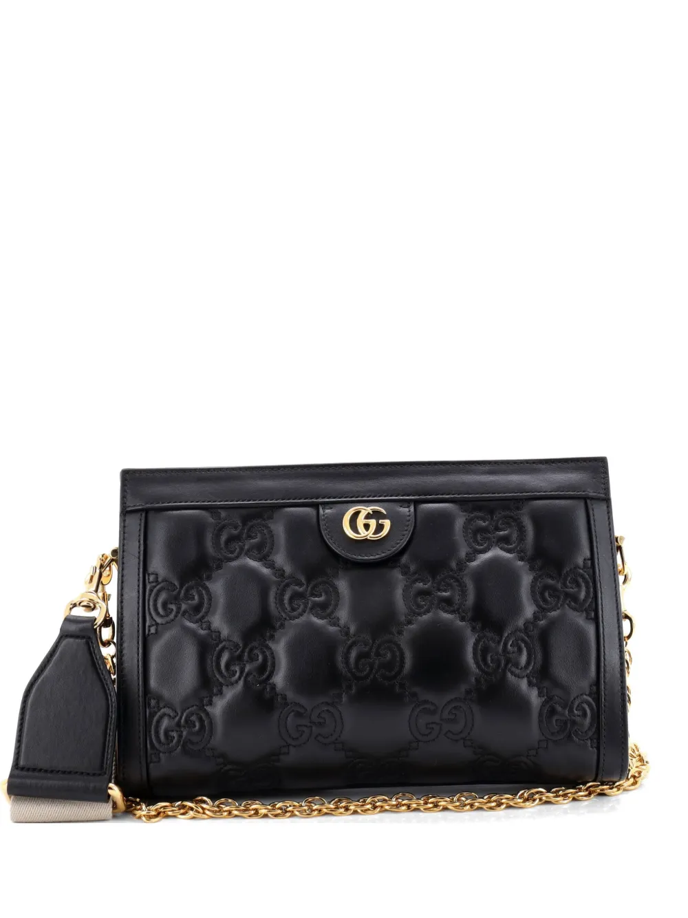 Gucci Pre-Owned Borsa a spalla GG piccola in pelle matelassé - Nero