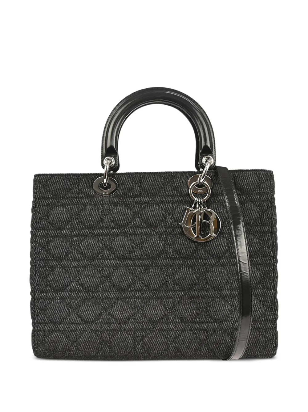 Christian Dior Pre-Owned 2000 Lady cannage tote bag - Black