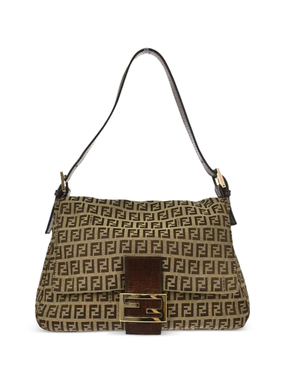 Fendi Pre-Owned Borsa a spalla con motivo Zucchino 2008 - Toni neutri