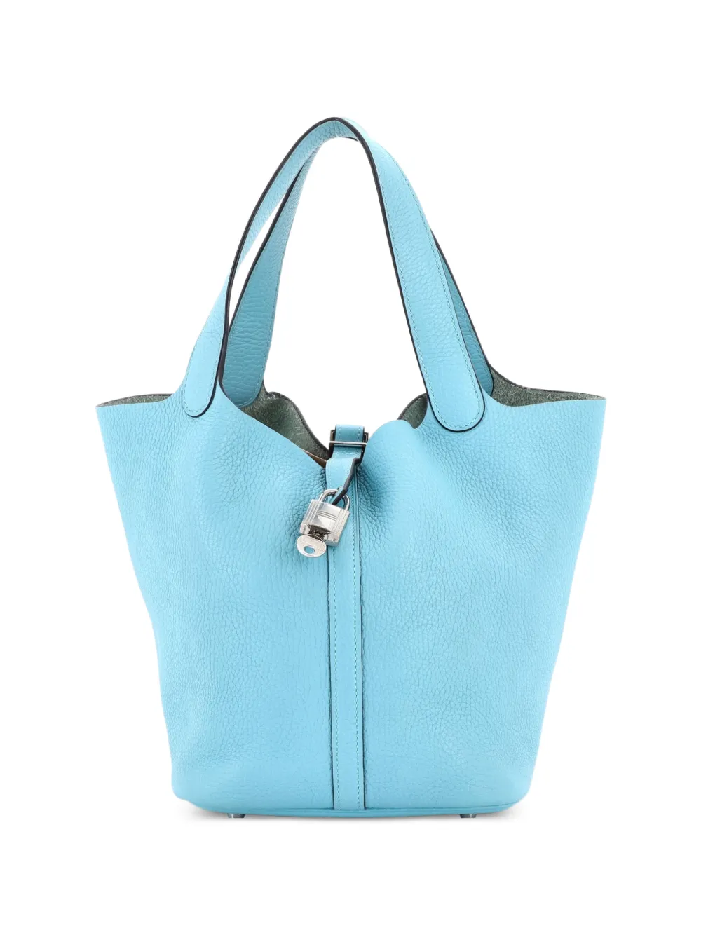 Hermès Pre-Owned Picotin Lock Bag Clemence MM bucket bag - Blu