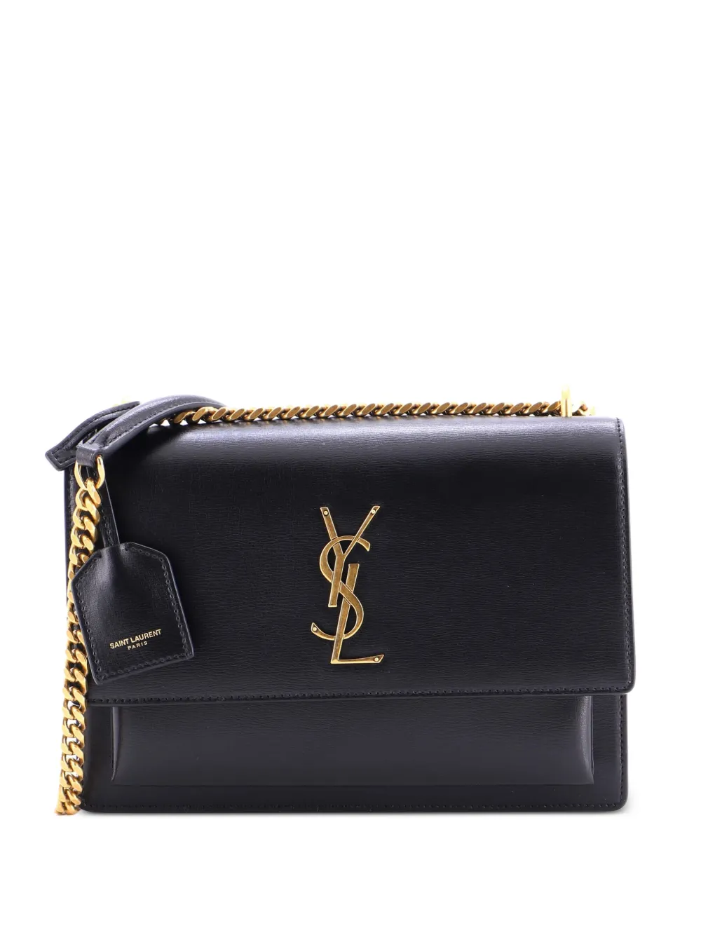 Saint Laurent Pre-Owned Sunset Leather Medium crossbody bag - Nero