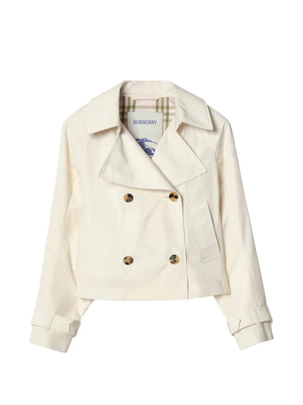Burberry cropped lightweight Ladybrook trench jacket​ - Nude