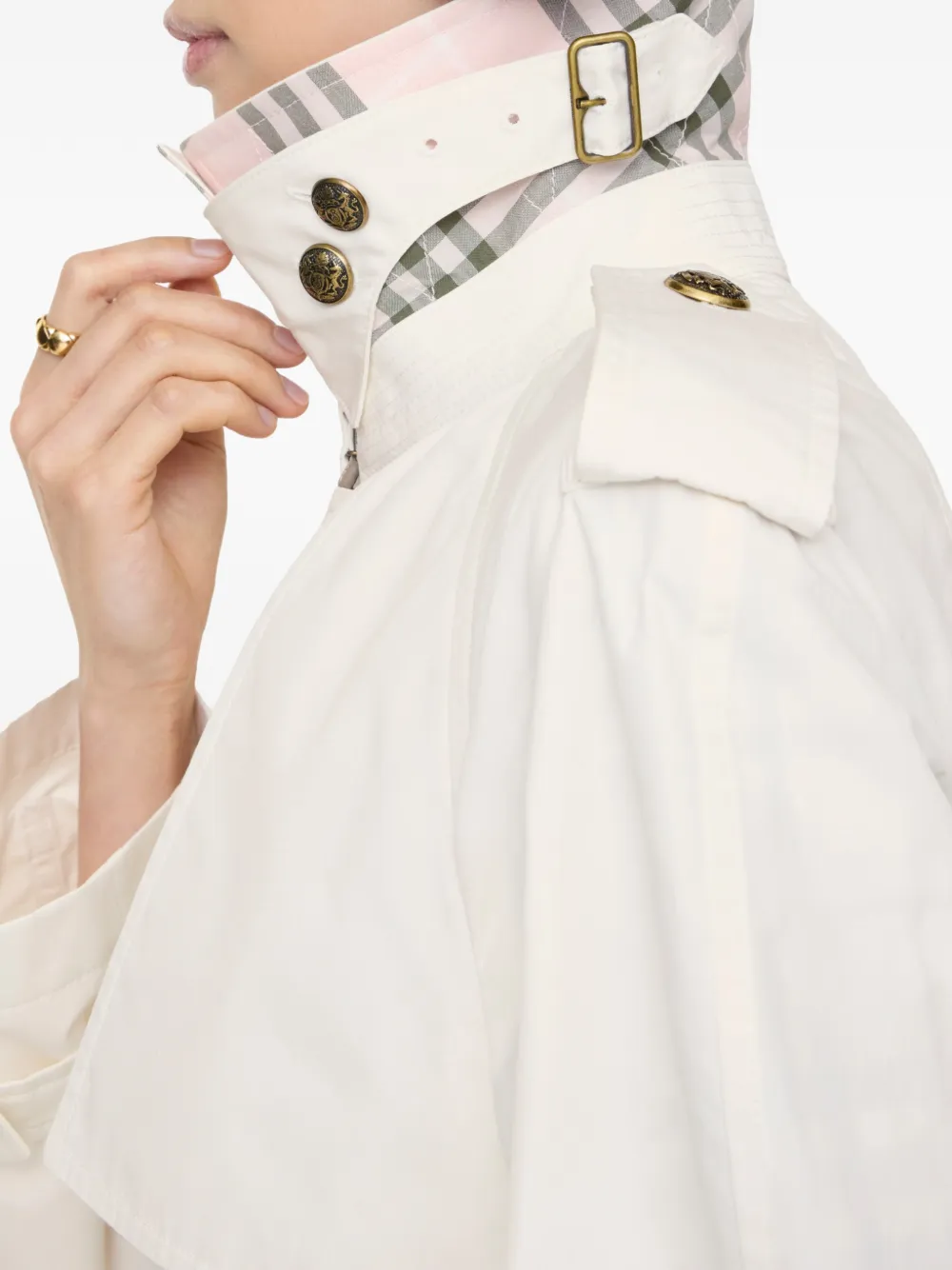 Burberry Halflange lichtgewicht katoenen Belgravia trenchcoat Beige