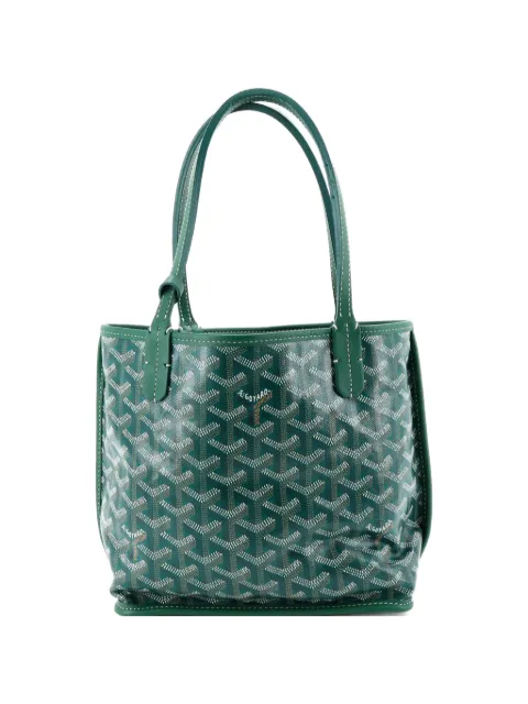 Goyard Pre-Owned Anjou Reversible Tote Coated Canvas Mini satchel