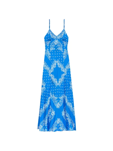 Maje bandana-print maxi dress