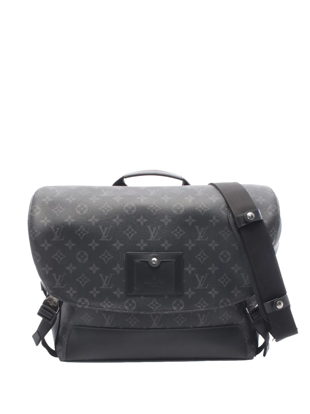 Louis Vuitton Pre-Owned 2017 Monogram Eclipse Voyager PM crossbody bag - Nero