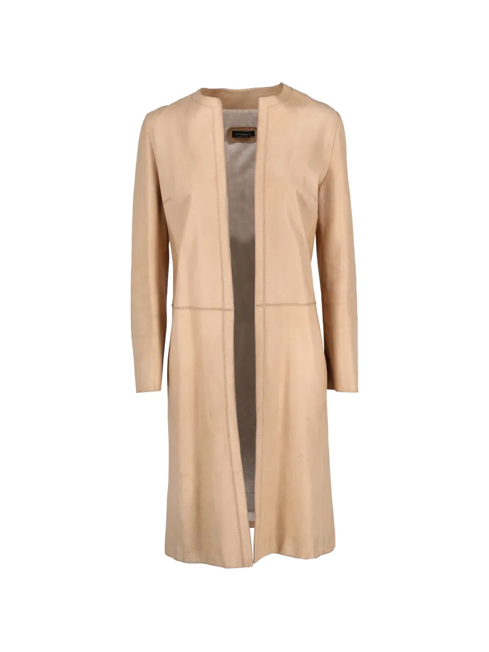 Hettabretz leather coat - Toni neutri