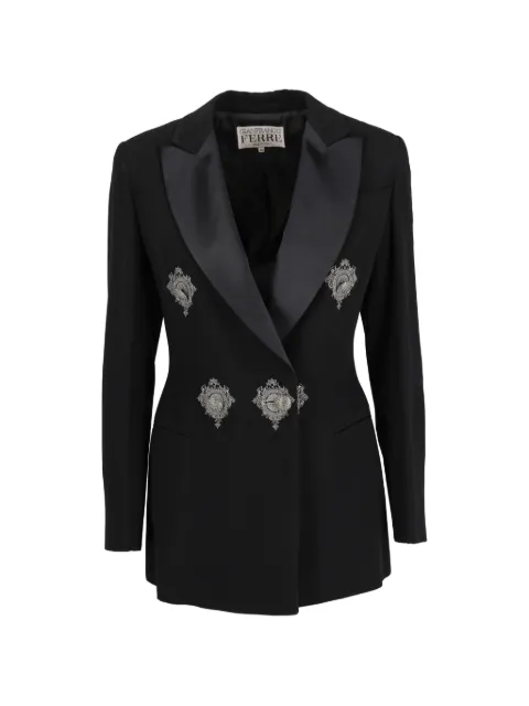 Gianfranco Ferré Pre-Owned decorative double-breasted jacket